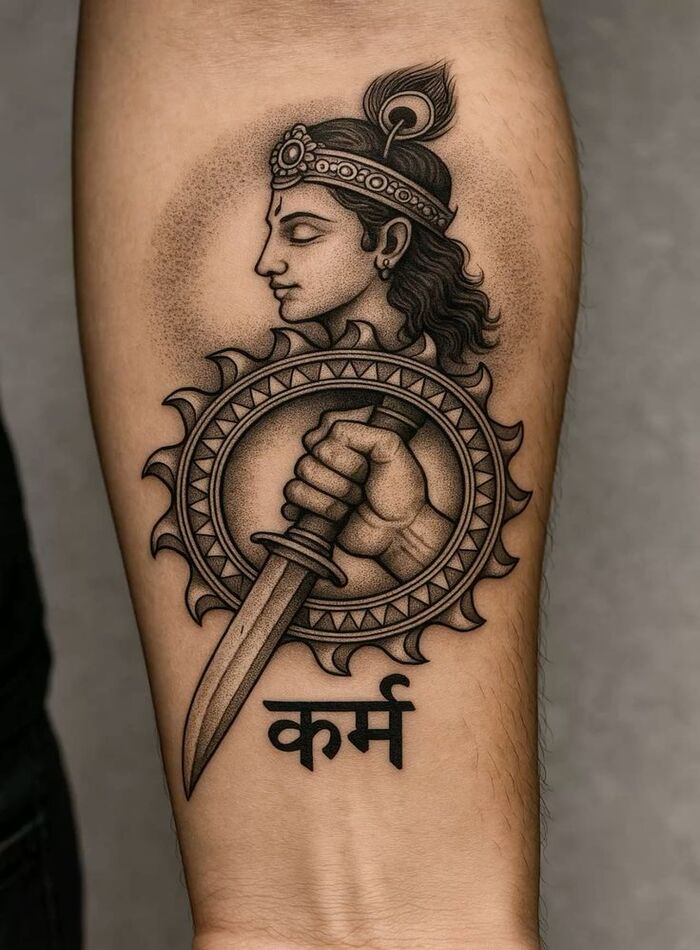 a tattoo that describes how life cycle is with…