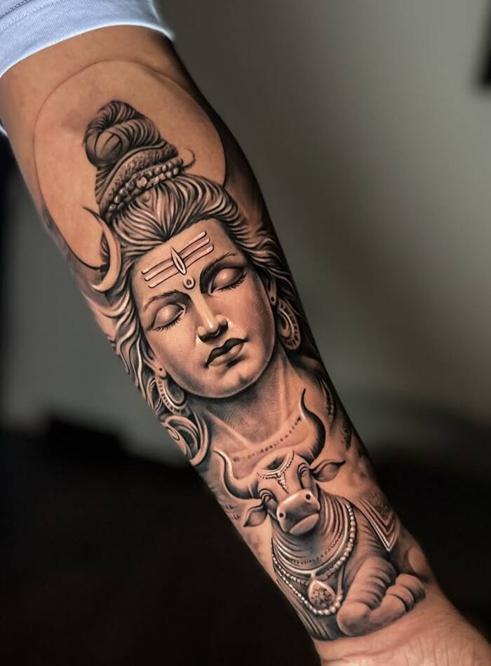 ink of the divine, where power and devotion unite…